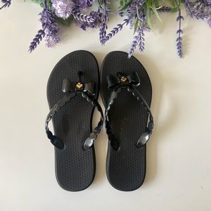 [Kate Spade] Black Flip Flops